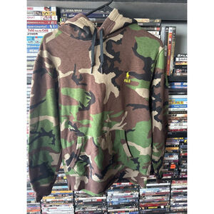 Polo Ralph Lauren Men's Hoodie - MEDIUM - Camo Camoflauge
